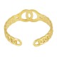 Stainless Steel 304 Finger Ring Chain with Circles 20x6mm