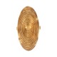 Anello Ovale in Acciaio Inossidabile 304 con Linee 17.4X36 mm
