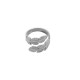 Anello in Acciaio Inossidabile 304 con Foglie 16 mm