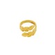 Anello in Acciaio Inossidabile 304 con Foglie 16 mm