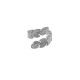 Bague en acier Inoxydable 304 avec feuilles 16 mm