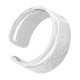 Bague Martelée 20mm en Acier Inoxydable