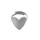 Bague en Acier Inoxydable 304 avec cœur 20 mm