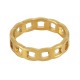 Bague motif chaîne 19x5mm en Acier Inoxydable 304