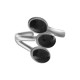 Enameled Stainless Steel 304 Triple Finger Ring 21x19mm Ø18mm