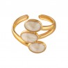 Or 18 carats/ Blanc nacré