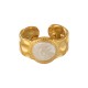 Anello in Acciaio Inossidabile Smaltato 20.9X12.3 mm Ø17 mm