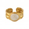 Or 18 carats/ Blanc nacré