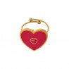 Or 18 carats/ Magenta/ Rouge pailleté
