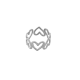 Anello in Acciaio Inossidabile 304 con Cuori 10.6X20 mm