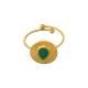 Bague Ronde en Acier Inoxydable 304 Émaillé avec Goutte D'Eau 13 mm