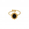 18K Gold/ Black