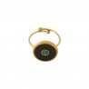Oro 18K/ Marrón/ Verde Brillante