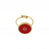 18K Gold/ Cherry/ Glitter Red