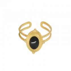 Anello Ovale in Acciaio Inossidabile 304 Smaltato 18X13 mm Ø18 mm