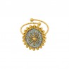 Oro 18K/Glitter Azul