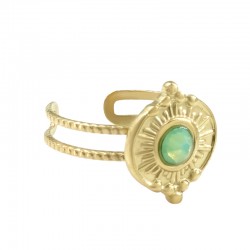 Bague Losagne avec Stass 20x17mm/5mm en Acier Inoxydable 304
