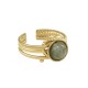 Bague Ronde avec Pierre 20.3x10.5mm/6.6mm en Acier Inoxydable 304