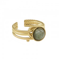 Bague Ronde avec Pierre 20.3x10.5mm/6.6mm en Acier Inoxydable 304