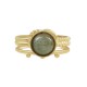 Bague Ronde avec Pierre 20.3x10.5mm/6.6mm en Acier Inoxydable 304