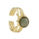 Bague Ronde avec Pierre 20.3x10.5mm/6.6mm en Acier Inoxydable 304