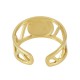 Bague motif Cercle & Émail 20x10mm en Acier Inoxydable 304
