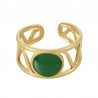 18K Doré/Vert