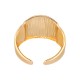 Stainless Steel 304 Finger Ring with Vertical Lines 16x20mm
