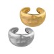 Stainless Steel 304 Finger Ring Hammered 12x20mm