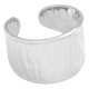 Stainless Steel Finger Hammered Ring 20mm