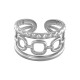 Bague en Acier Inoxydable 304 avec Chaîne 12 x 20 mm