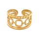 Bague en Acier Inoxydable 304 avec Chaîne 12 x 20 mm