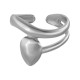Anneau en Acier Inoxydable 304 avec Ligne et Goutte 16 x 20 mm