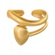 Anello in Acciaio Inossidabile 304 con Linea e Goccia 16X20 mm