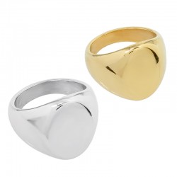 Bague Ovale 18x12mm (Ø18mm Size 8) en Acier Inoxydable 304