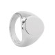 Bague Ovale 18x12mm (Ø18mm Size 8) en Acier Inoxydable 304