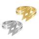 Anillo de Acero Inoxidable 304 con Líneas 19 x 15 mm