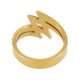 Stainless Steel 304 Finger Ring Lines 19x15mm