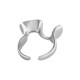 Anillo de Acero Inoxidable 304 con Ondas Irregulares