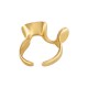 Stainless Steel 304 Finger Ring with Irregular Waves