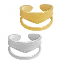 Anillo Doble de Acero Inoxidable 304  20x12mm