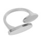 Bague Ovale 20x5.5mm (Ø18mm Size 8) en Acier Inoxydable 304