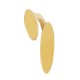 Bague Ovale 20x5.5mm (Ø18mm Size 8) en Acier Inoxydable 304
