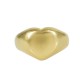 Stainless Steel 304 Finger Ring Heart 12mm Ø18mm Size 8)