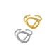 Stainless Steel 304 Finger Ring Irregular 15mm