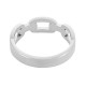 Bague motif chaîne 19x6mm en Acier Inoxydable 304