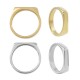 Anello in Acciaio Inossidabile 304 Linea 15X3.5 mm Ø18 mm Taglia 8)