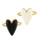 Anillo de Acero Inoxidable 304 con Corazón 12 x 17 mm