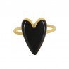 18K Gold/ Black