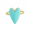 18K Gold/ Howlite Turquoise